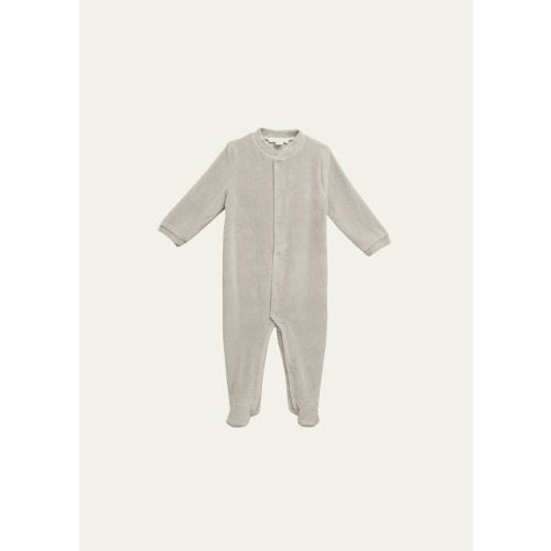 Girl's Velour Golden Angel Wing Footie Pajamas, Size Newborn-18M