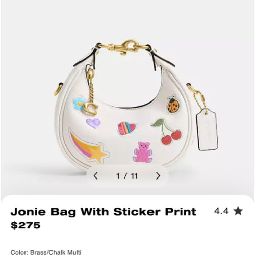 COACH® | Jonie Bag With Sticker Print