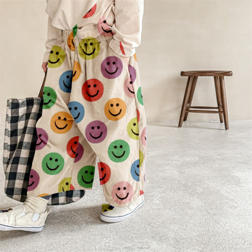 Baby & Kids Colorful Smiley Pants
