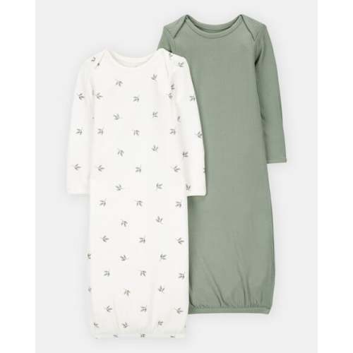Baby 2-Pack PurelySoft Sleeper Gowns - Green | Carter's