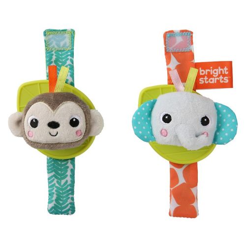 Bright Starts Rattle & Teethe Wrist Pals Toy