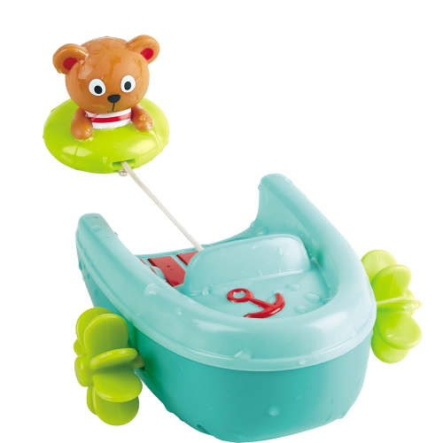 Tubing Teddy with Pull-back Boat