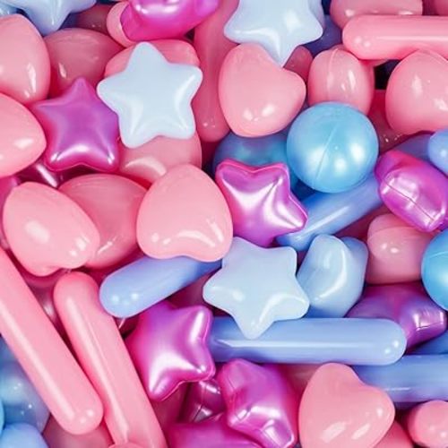 STARBOLO Balls for Ball Pit Pack of 150, Plastic Ocean Balls for Kids Toddler Girl, BPA Free Phthalate Free Crush Proof, for Kids Ballpit Pool Birthday Party Accessories