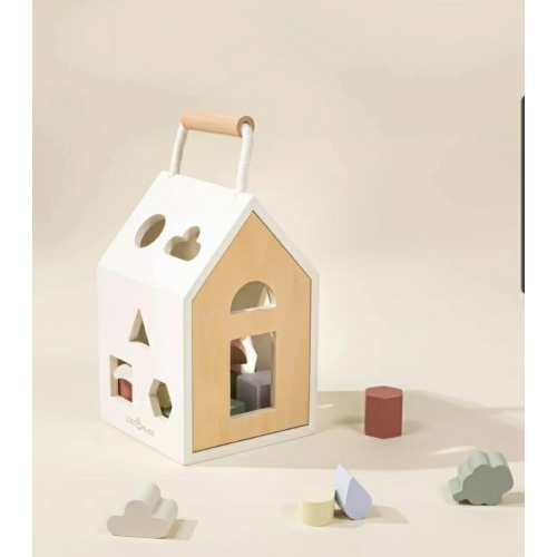 Wooden Shapes Sorting House