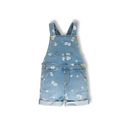 Wonder Nation Toddler Girl Denim Shortall, Sizes 12 Months - 5T