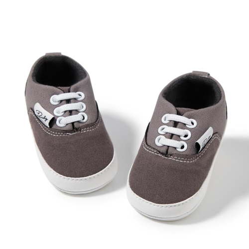 HsdsBebe Baby Unisex Canvas Shoes Casual Sneakers for Newborn 0-18 Months