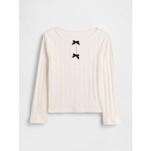 Baby & Toddler Pointelle Bow Top