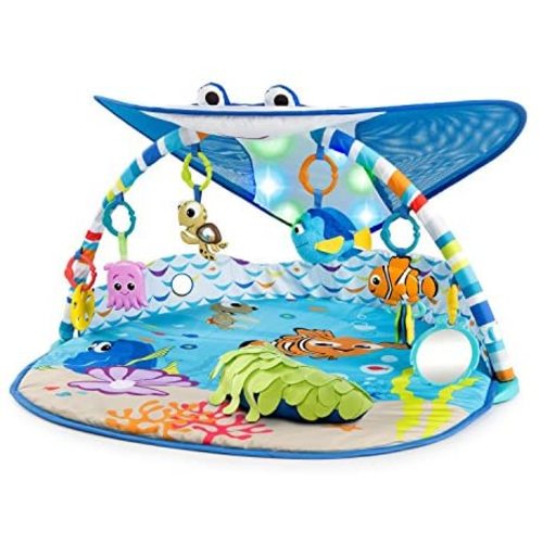 Bright Starts Disney Baby Finding Nemo Mr. Ray Ocean Lights & Music Gym, Ages Newborn +