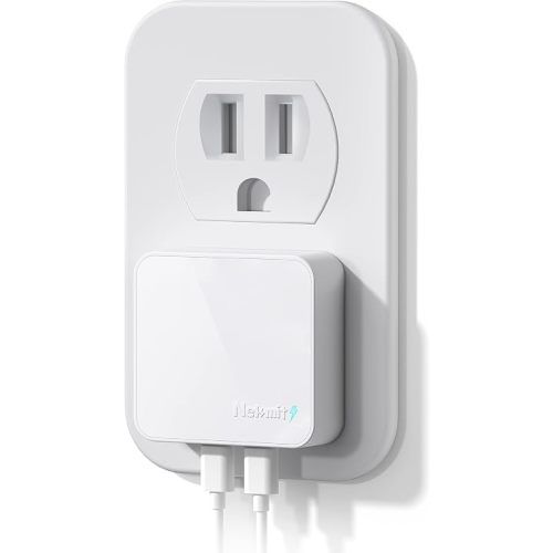 Nekmit Dual Port USB C Wall Charger, 40W PD Fast Charging USB C Wall Plug Adapter, Flat Thin Slim Charger Block for iPhone 17/17 Pro/17 Pro Max, Galaxy, MacBook Air, iPad, AirPods and More