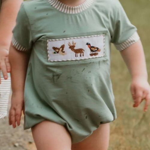 hand smocked wildlife bubble