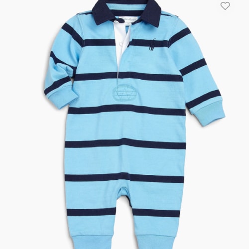Polo Ralph Lauren Baby Boy's Cotton Rugby Coverall | Saks Fifth Avenue