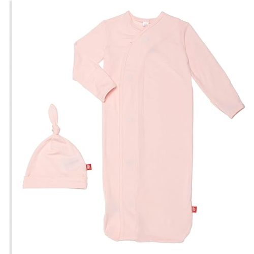 Magnetic Me Modal Newborn Sleeper Gown & Hat Set | Silky Soft Modal Fabric Sleep Sack