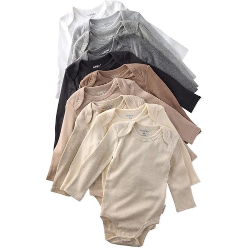 Baby Blake 10-pack Long Sleeve Bodysuits​ 100% Organic Cotton Baby Boy & Girls