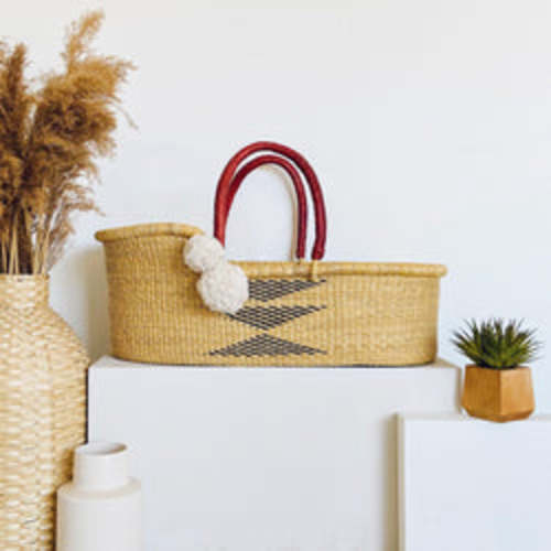 OakAfrican Moses Basket