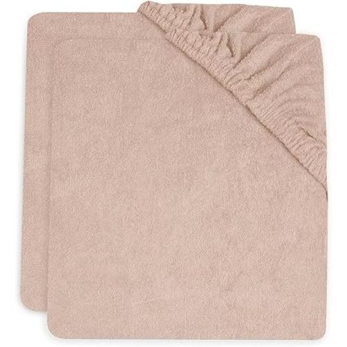 Jollein Changing Mat Cover - Wild Rose - Pack of 2-50 x 70 cm - Cotton Terry Cloth - Cover Changing Mat - Dusky Pink