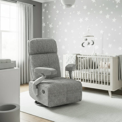 MAMAZING Manual Nursery Glider Chair With Multi-Position Armrests And Adjustable Headrest | Wayfair