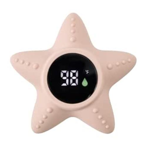 Haakaa Silicone Baby Bath Thermometer – Water Temperature Thermometer for Baby Safety, Floating Infant Bath tub Temp Thermometer for Newborns & Toddlers - Starfish