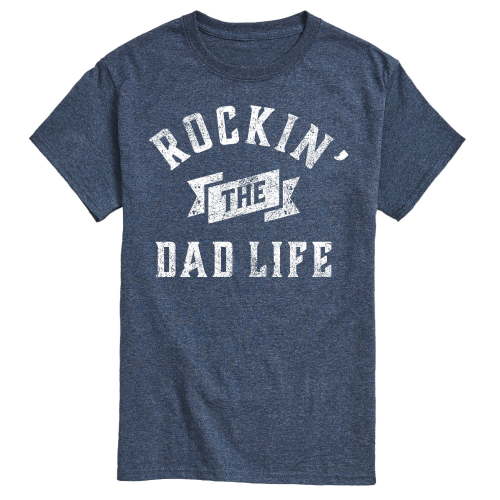 Instant Message - Rockin Dad Life - Father's Day Gift - Men's Short Sleeve Graphic T-Shirt