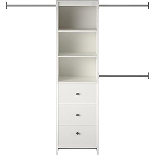 Systembuild Beckett Closet Storage Organizer in White