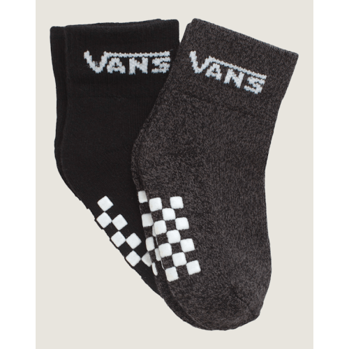 Infant Classic Crew Checkerboard Socks in Black | Vans