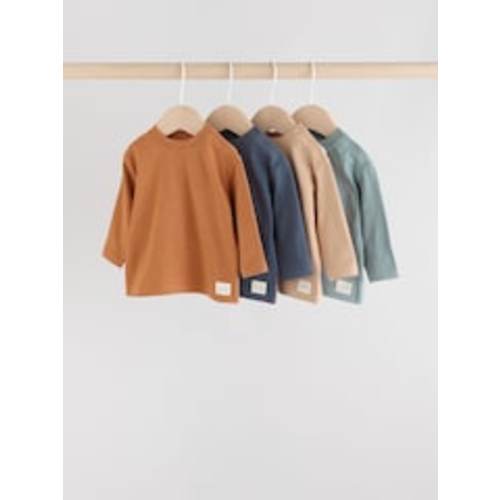 6-9 mo - Minerals Baby Long Sleeve T-Shirts 4 Pack (0mths-2yrs) from Next USA
