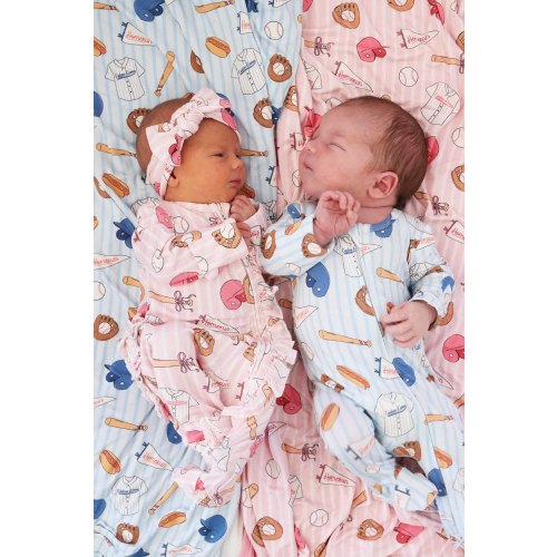 Caden Lane- Zipper Bamboo Footie Pajamas