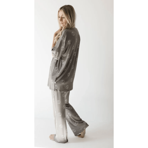 Short Sleeve Women's Bamboo Pajama | Sage Yin Yang