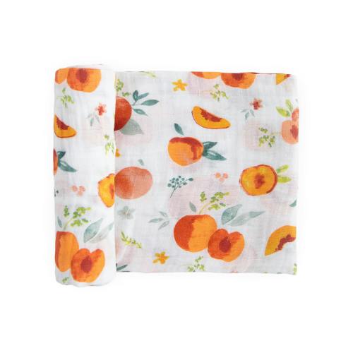 Cotton Muslin Swaddle Blanket - Georgia Peach