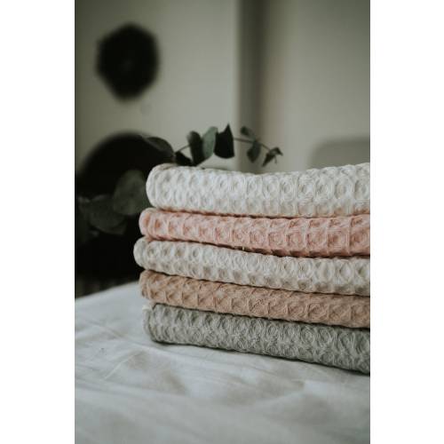 Organic Cotton Waffle Burp Cloth Set • Muslin Baby Pads