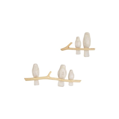 Perch Set of 2 Wooden Wall Decor