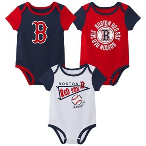MLB Boston Red Sox Newborn 3-pack Bodysuits - 6-9M