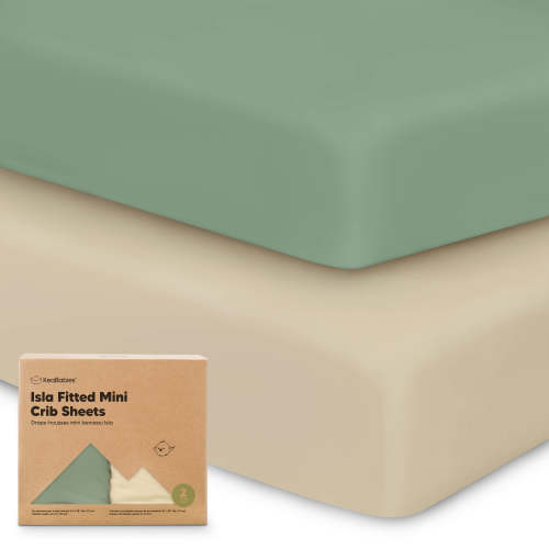 Isla Fitted Mini Crib Sheets (Hedges)