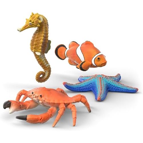 Schleich Wild Life - 4Pc Sea Animals Discovery Set Set - Kids 3+ | 42742