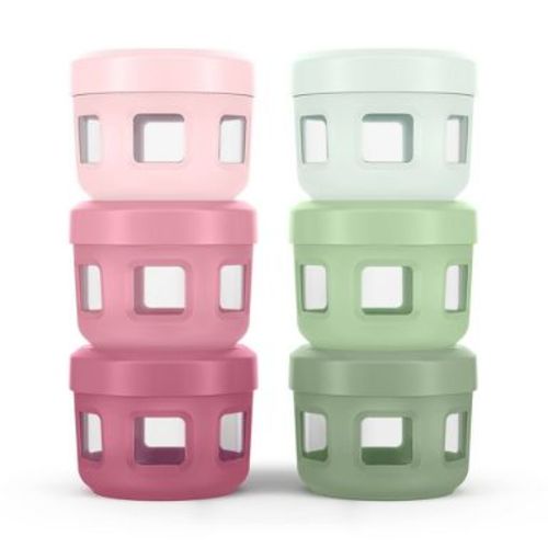 Ello 12pc (Set of 6) Glass Condiment Food Storage Containers Gradient