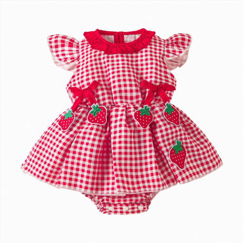 Gubotare Baby Girl Clothes Summer Infant Baby Girl Lace Romper Baby Tulle Dress Romper Flowers Bodysuit Spring Summer Festival Clothes with Headband 0 3 6 9 12 18 24 Months (Red,0-3 Months)