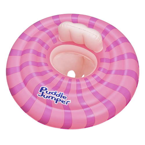 Puddle Jumper WonderSplash 3-Ring Inflatable Baby Boat, Pink, 0-24 lbs Weight Capacity