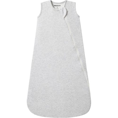 Baby Sleep Sack for Babies and Toddlers, 0.5 Tog Sleeping Bags with 2 Zippers, Baby Wearable Blanket for Newborn Infant,Gray, S