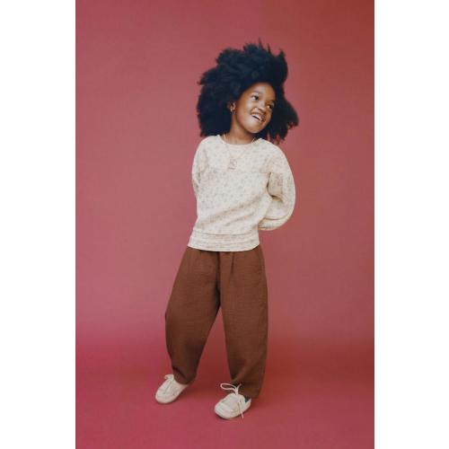 BAGGY TOPSTITCHED PANTS - Copper | ZARA United States