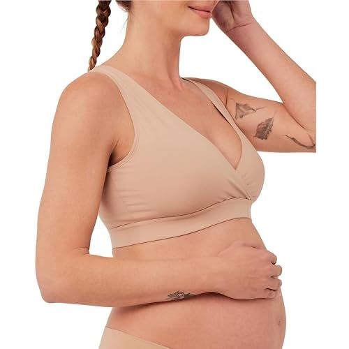 Pact Organic Cotton Maternity Nursing Bralette for Breastfeeding - Stretchy, Wireless