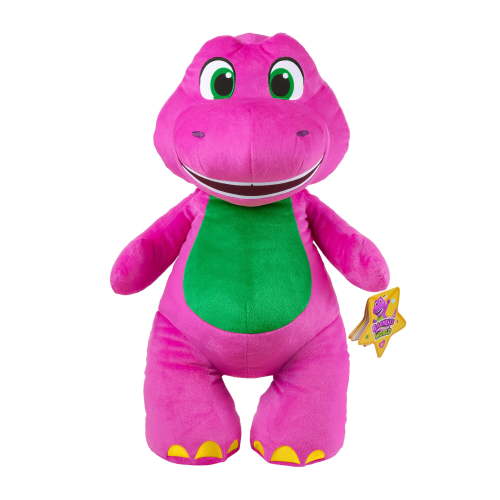 Fisher-Price Barneys World Jumbo Barney Plush, 26-inch Figure, Large Scale & Soft Texture