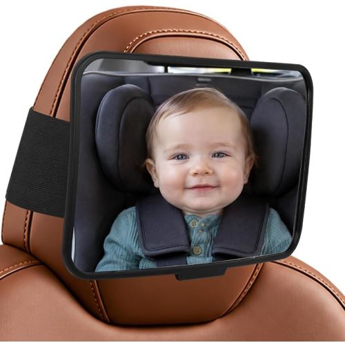 Car Mirror for Baby, Baby Car Mirror Rear Facing for Fixed Headrest