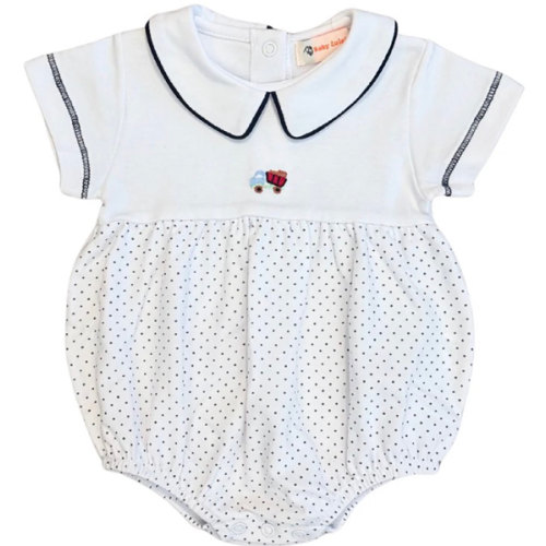Luigi Bitty Dot Dump Truck Bubble - Navy – Tortoise & Hare Children's Boutique