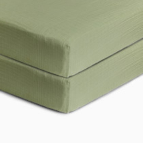 Soundly Organic Cotton Muslin Crib Sheet (2 Pack) - Reseda