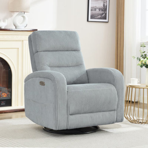 Latitude Run® Beppino Modern Power Swivel Rocker Glider Recliner