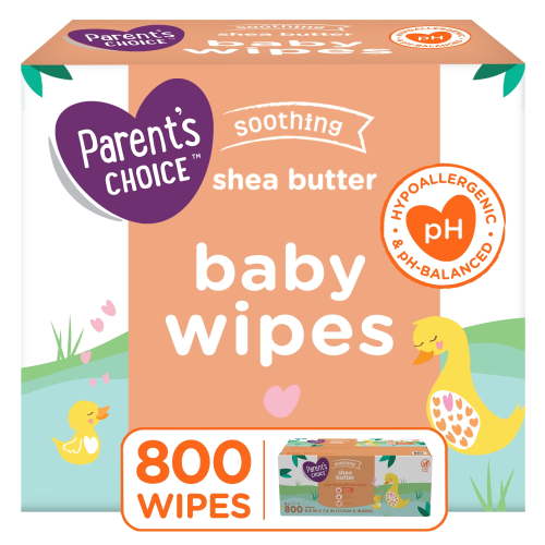 Parent's Choice Shea Butter Baby Wipes, 8 packs of 100 (800 count) HSA/FSA Eligible