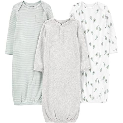 Simple Joys by Carter's Baby 3-pack Neutral Cotton Sleeper Gown