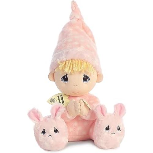 Aurora® Inspirational Precious Moments™ Precious Prayer Girl Stuffed Animal - Cherished Memories - Enduring Comfort - Pink 9.5 Inches