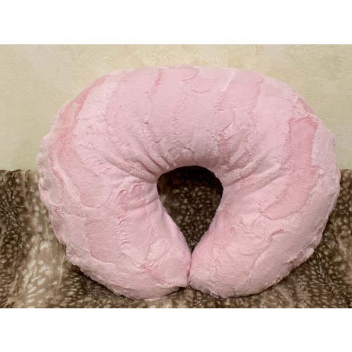 Pink Deluxe Minky Nursing Pillow Cover, Baby Girl Nursing Pillow Cover - Just Baby Designs