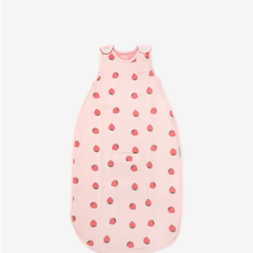 4 Season® Ultimate Baby Sleep Bag, Merino Wool & Organic Cotton, Strawberry