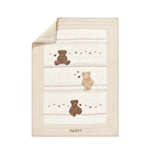 Teddy Bear Baby Quilt | Pottery Barn Kids